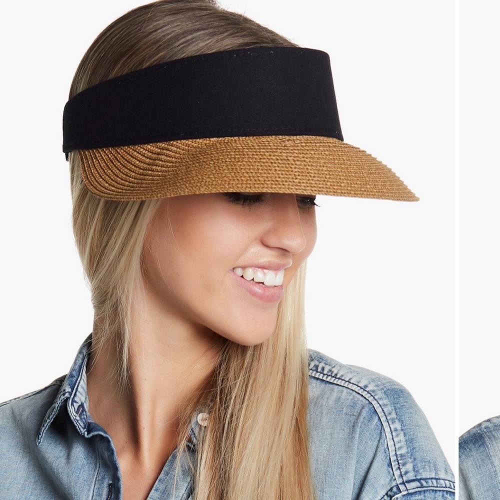 Black and Tan Women's Sun Visor